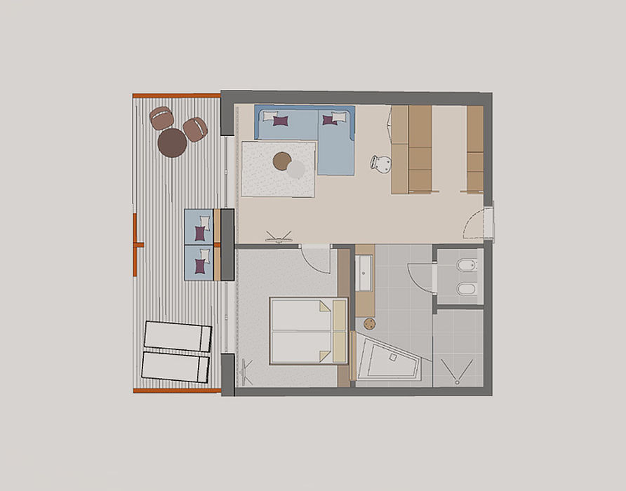 Floor plan Enzian Suite